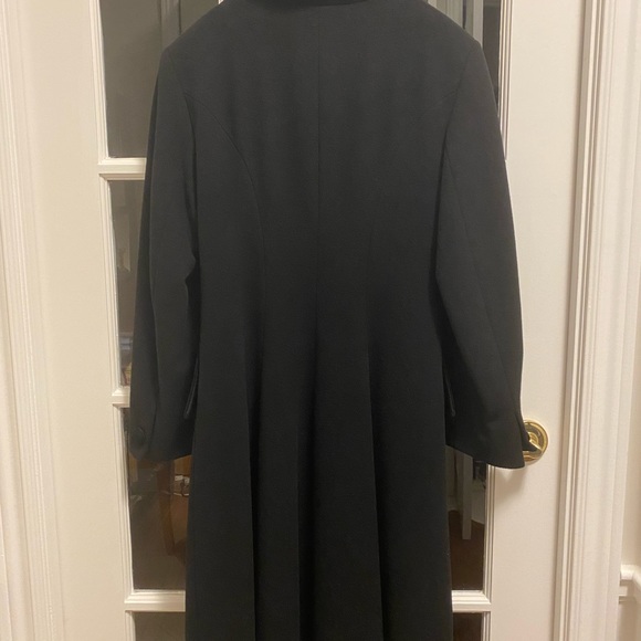 Woolen coat Olsen Collection, black, size S-M - Picture 3 of 9